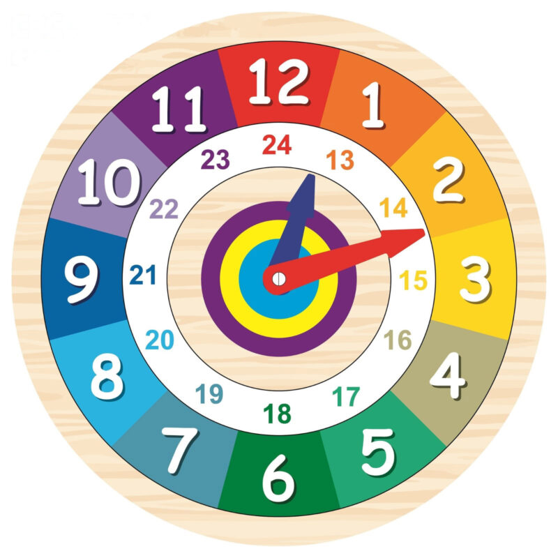 Educational Toys - Wall Clock | Learning Clock | Clock Time