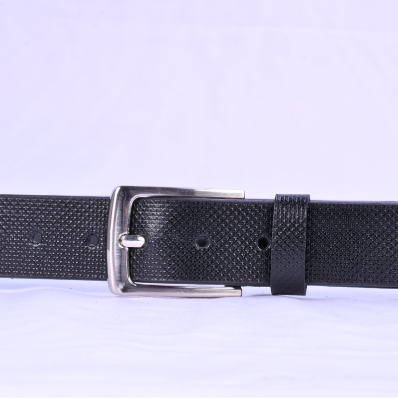 Ascend Cross Premium Glossy Full-Grain Genuine Leather Belt for Men & Boys Nickel Black - Image 4